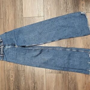 Zara High Rise Blue Jeans
